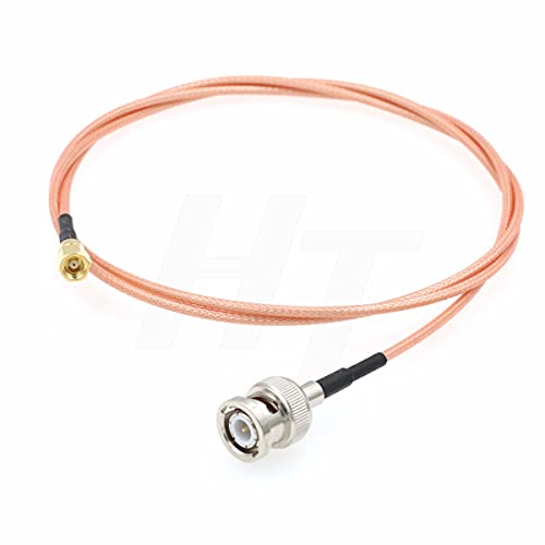 HangTon BNC Male SMC Female Jumper RF Coax RG316 Adapter Cable Gold Plated Low Loss 50Ohm (32.8ft / 10meter) - size: 32.8ft / 10meter