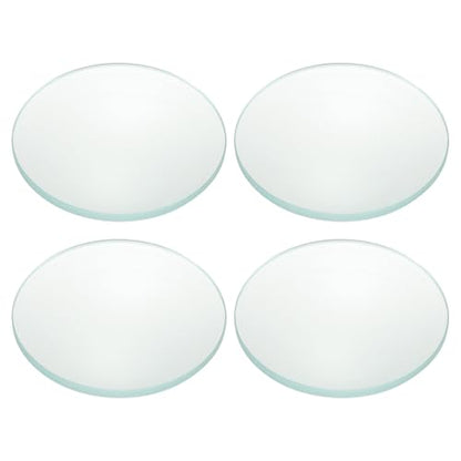 PATIKIL Convex Lens, 150mm Focal Length 50mm (1.97") Diameter Round Glass Magnifying Telescope Lens Trial Set Ground Edge for Lab Physics Class Optics, 4 Pcs - size: 150mm FL, 50mm Dia.