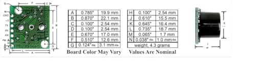 MB1010-000 LV-MaxSonar-EZ1| Ranges from 6 inches to 254 inches with a 20Hz Read Rate| Wide Detection Field| Excellent for People Detection| MaxBotix Inc.