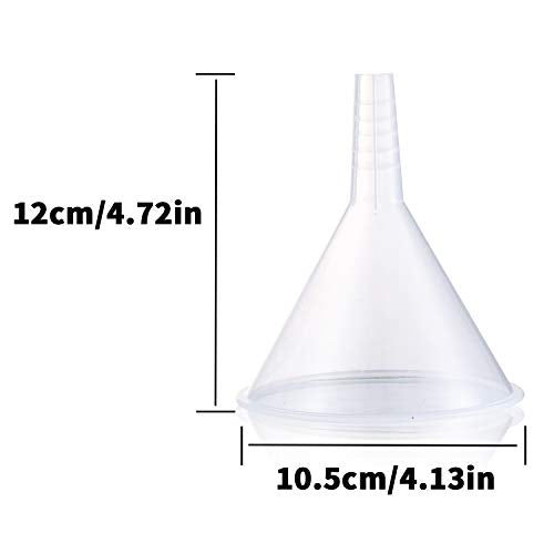 Plastic Funnel Set, 3 Pcs Lab PP Funnels