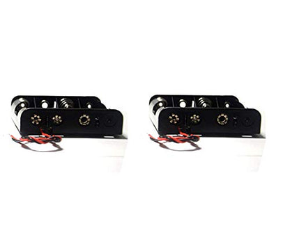 (Pack of 2 4 AA Battery Holder with Leads, 4 AA Battery Holder with Wires