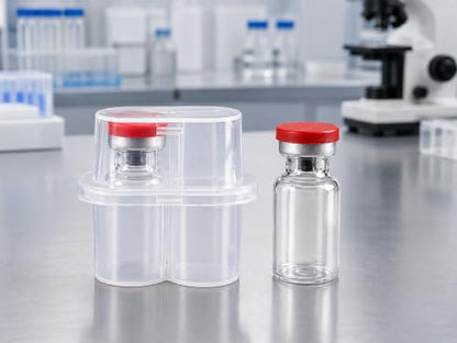 2 Slot, 3-Pack Peptide Case for Fridge, 3ml Vial Holder & Organizer, Transparent Peptide & Insulin Storage Case for Refrigerator, Compact Stackable Travel & Shipping Case - size: 2 Slot 3ml