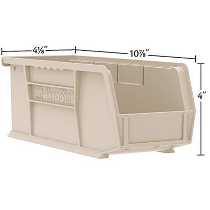 Akro-Mils 30224 AkroBins Plastic Storage Bins, 11"x 4"x 4", Blue, 12-Pack - color: Blue