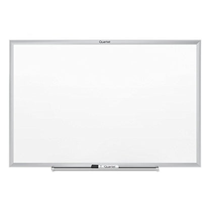 Quartet Dry Erase White Board 48"W x 36"H Non-Magnetic Whiteboard, Total Erase, Silver Aluminum Frame (S534) - color: Silver, size: 48"W x 36"H