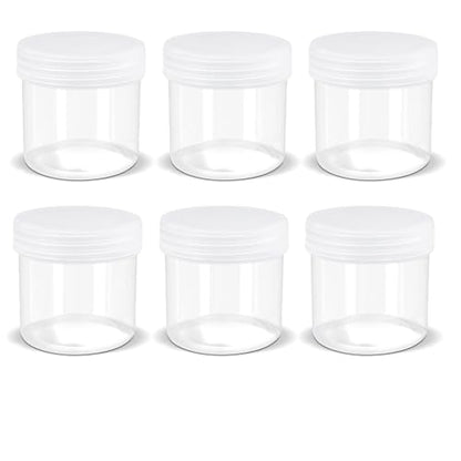 ASEVAT 1.7 oz Wide Mouth Lab Reagent Bottles, Laboratory Grade Chemical Container, Sealed Leak-proof Translucent PP Bottle, Pill Bottle, Water Sample Jars(6 Pcs) - size: 1.7 oz