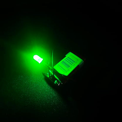 50PCS 5mm Green Pre-Wired LEDs, 3-12V DC with Inline Resistors - color: Green / 50 Pcs