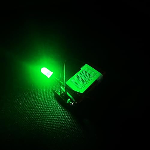 50PCS 5mm Green Pre-Wired LEDs, 3-12V DC with Inline Resistors - color: Green / 50 Pcs