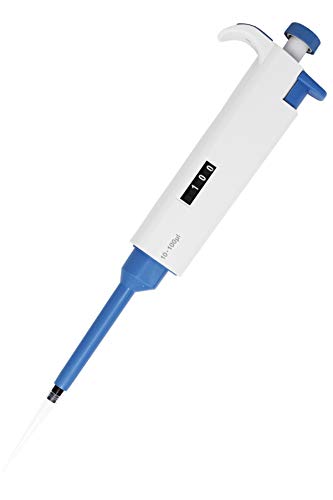 Complete 4 Micropipettes Kit: 4 Pipettors (0.5-10μl 10-100μl 100-1000μl 1000-5000μl); Pipette Stand; 3 Racks of 96 Sterile Pipette Tips