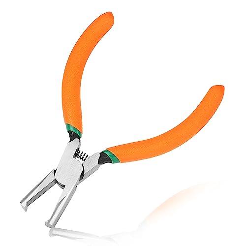 5-Inch Transverse End Cutter SMT/SMD Chip Side Cutting Pliers Front Angle Nipper With Extra Long Flat Nose Tip 90 Degree Blade Precision Plastic Model - style: 5"