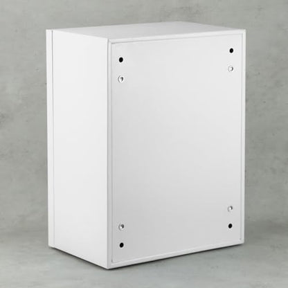 QWORK Steel Enclosure, 16x12x8 Carbon Steel Electrical Box, Waterproof with Lock and Hinge