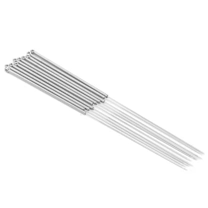 50pcs 3D Printer Nozzle Cleaning Kit No Clogger 3D Printer Tool Silver Stainless Steel 0.2/0.25/0.3/0.35/0.4mm Set for Clogged Nozzle Maintenance