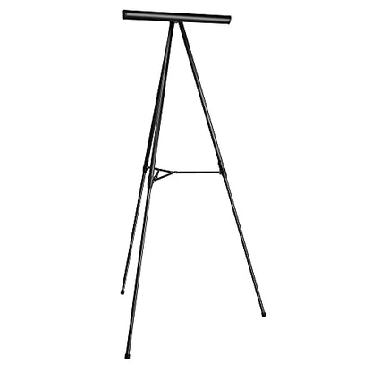 Amazon Basics High Boardroom Height Adjustable Flipchart Whiteboard and Display Easel Stand for Paper Pads and Signage, Portable, Collapsible Telescope Tripod, 37 x 18 x 28 in, Black - style: Heavy Duty Board Easel