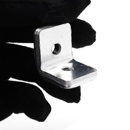 10Sets Heavy Duty 10 Series Aluminum Extrusion Profile L Brackets 1010 Aluminium Extruded Profil Esquina Corner Right Angle Brackets with Bolts Nuts for 1" x 1" Rail - 5mm THK - style: 10 sets bracket THK 5mm with m5