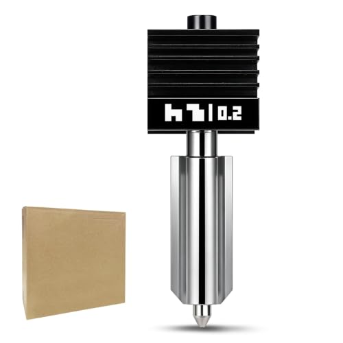 0.2MM X2D/H2C/H2S/H2D/P2S Hotend for Bambu Lab X2D/P2S/H2 Series 3D Printer, Ultra-Fine Detail Stainless Steel Nozzle, High-Temp Resistance Quick Swap Extruder Print Head Replacement Parts - size: 0.2mm, style: P2S/X2D/H2 Series