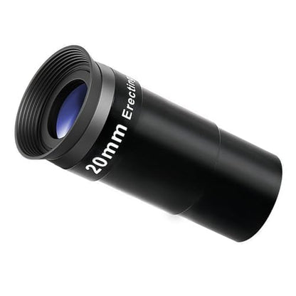 20mm Erecting Eyepiece with Broad View for Astronomys Telescopes, 1.25inch Comfort Fit