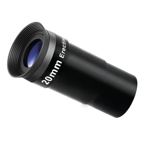 20mm Erecting Eyepiece with Broad View for Astronomys Telescopes, 1.25inch Comfort Fit