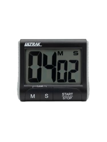 ULTRAK T-2 Jumbo Countdown Timer - Loud Alarm, Magnetic Back, Stand & Clip