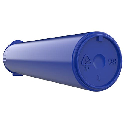 92mm CR Plastic Packaging Pop Top Tubes - Child Resistant Travel Holder Vial Containers - 700 qty (Blue) - color: Blue