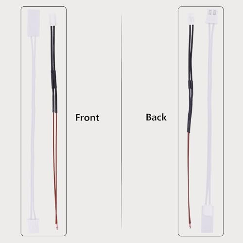 2 Pack Ceramic Heater and Thermistor for X1, 3D Printer Accessories 24V 48W Ceramic Heater 300℃ High Temperature Thermistor and Fixing Clip for Bambu Lab X1/X1C - style: X1/X1C