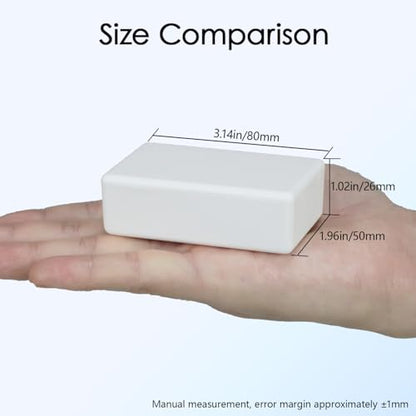 Project Box 8 Pieces Electrical Box Small Junction Box ABS Plastic Enclosure Power Electronic Case White 3.15" x 1.97" x 1.02"(80 x 50x 26mm) - color: White, size: 3.15" x 1.97" x 1.02"