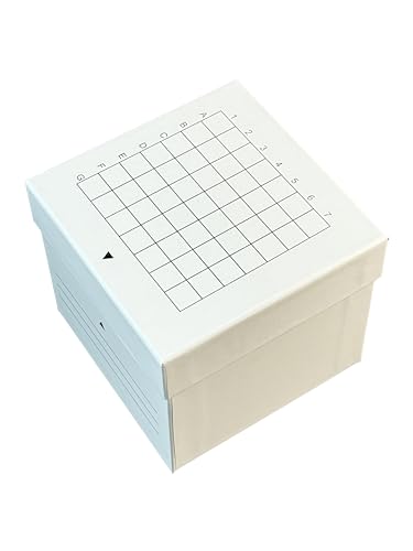 Cardboard Cryogenic Tubes Storage Boxes Cryobox and Dividers 5ML 15ml 49well Pack of 2 - size: 15ML-49 Wells