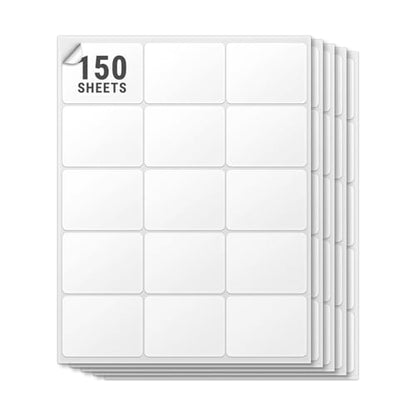 Blank Rectangle Labels, White, 2.625" x 2" - size: 2.625" x 2"