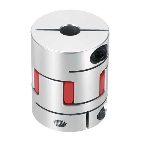MECCANIXITY Aluminum Shaft Coupling 8mm to 10mm Flexible Spider Coupling L50mm x D40mm Coupler Jaw Spider Shaft Joint Connector for 3D Printers DIY Encoder CNC Router Milling Machine - size: D40mm Fit 8mm to 10mm