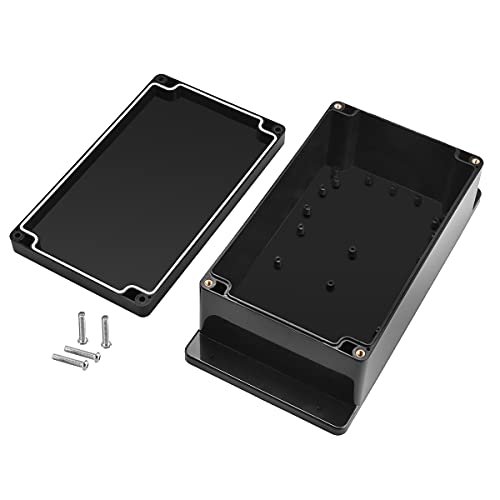 IP65 Plastic Project Box ABS Waterproof Electronic Enclosure Junction Box with Fixed Ear 7.8" x 4.7" x 3" - size: 7.8" x 4.7" x 3"