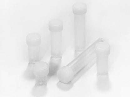 Caplugs Evergreen 240-3005-060 TVIC Series Transport Vials with Caps, 5.0 mL, Molded-in Calibration Lines, Polypropylene, Printing and Label Friendly Exterior, Natural, Bulk, 200 Pack (99192977)