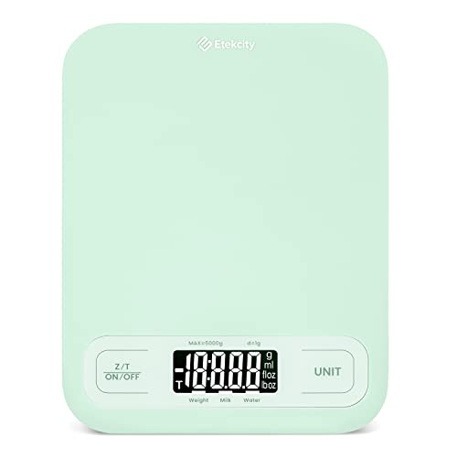 Etekcity Food Kitchen Scale, Digital Grams and Ounces, Large - color: Green