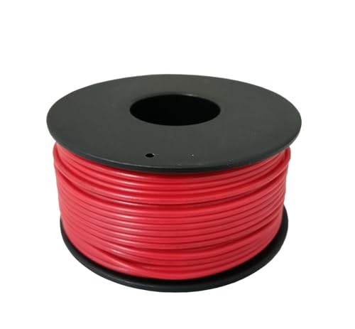 TUOFENG 22 AWG Solid Core Wire - Breadboard Jumper, Red 100ft - size: 22 AWG Solid Wire - Red - 100ft