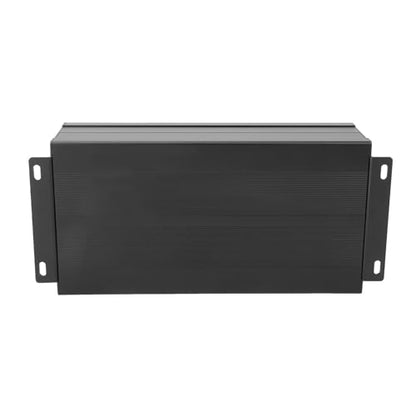 Yctze DIY Hobby Project Box, Aluminum Enclosure Electronic Cooling Case for Circuit Board, Size 55 X 106 X 200mm ((Sand Black with Bent Plate))