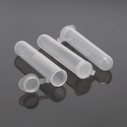 200pcs 10ml Centrifuge Tubes Clear Plastic Vials EP Lab Vials - style: 200pcs 10ml
