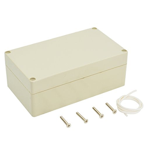 LeMotech Waterproof Dustproof IP65 ABS Plastic Junction Box Universal Electric Project Enclosure Pale Gray 6.2 x 3.54 x 2.3 inch (158 x 90 x 60 mm) - size: 6.2"x 3.5"x 2.3"
