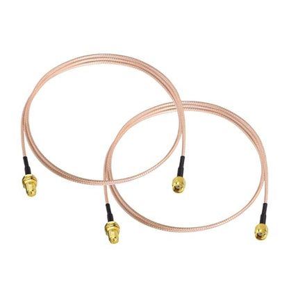 Superbat RP-SMA Female to RP-SMA Male RG316D Extension Cable 3ft 2-Pack - size: 3 ft