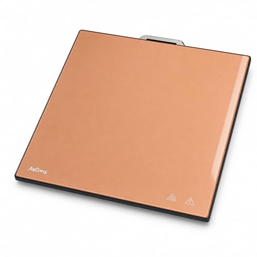 Graphene Build Plate 257x257mm for Bambu Lab P1S P1P (P1 Series), Heated Bed Upgrade 30s to 60°C, ±3°C Uniformity, Diamond Coating, Engineering Filament Ready, AC 110V/220V 750W 910g