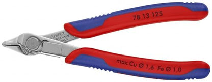 KNIPEX - 78 13 125 Tools - Electronics Super-Knips, INOX Steel, Multi-Component (7813125), 5-Inch with Lead Catcher - size: 5-Inch, style: Knips + Lead Catcher
