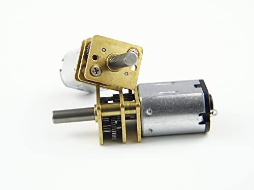CHANCS N20 DC Gearbox Motor 6V 60RPM Shaft Length 10mm Small Motor for Robot Wheel DIY Toys - size: 60RPM, style: 1PC