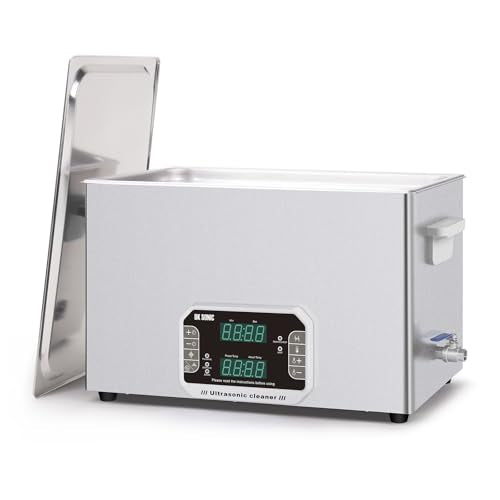 DK SONIC Professional Ultrasonic Cleaner 30L, 600W Heavy-Duty Sonic Cleaner with Timer,Heater&Touch Control, Multi-Application for Motorcycle Engines, Carburetors, Chains (Include Basket) - size: 30L