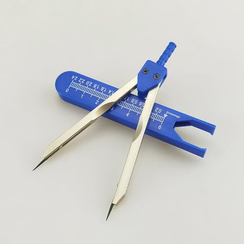 ECG EKG Calipers, Precision Wave Measuring Divider (Blue) - color: Bue