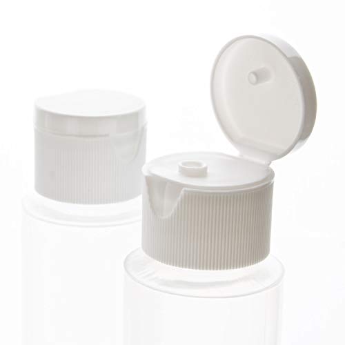 Chica and Jo 2oz Clear Plastic Empty Squeeze Bottles, Travel Size, Set of 6
