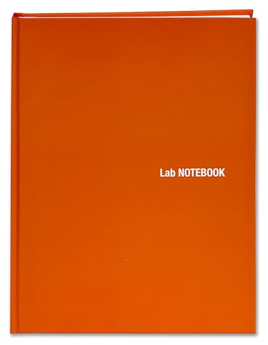 BookFactory Lab Notebook, Orange, Laminate Hardbound, 100 Pages - color: Orange