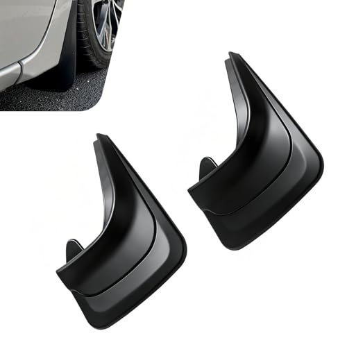 2 PCS Car Mud Flaps, Front and Rear Splash Fender Guard Trim, Anti-scratch Heavy-duty Mudguard Protector, Universal Modification Accessories for Most Cars SUVs Trucks (Black)