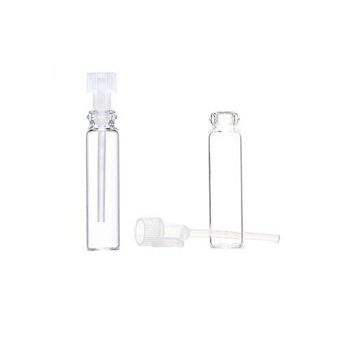 Glass Perfume Sample Bottle Vials, 100PCS, 1ml, 1/4 Dram