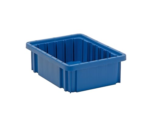 Quantum Storage DG91035 Dividable Grid Heavy Duty Part Organizer Bins - 10-7/8" x 8-1/4" x 3-1/2" - 20 Pack - color: Blue