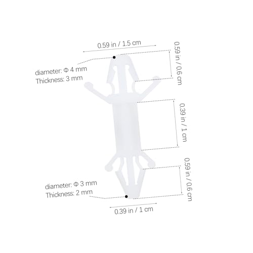 PCB Circuit Board Mount Supports Nylon White 100pcs 13