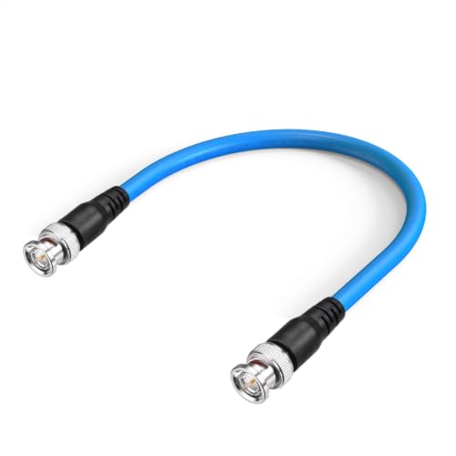 Superbat 3G/6G/12G SDI Cable 1ft BNC Jumper Belden 1694A Cable,Supports HD-SDI/3G-SDI/4K/8K Video,for Cameras Converter,Precision SDI Cord (1Pcs) - color: No Cord Reel, size: 1ft