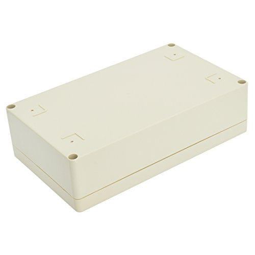 LeMotech Waterproof Dustproof IP65 ABS Plastic Junction Box Universal Electric Project Enclosure Pale Gray 7.9 x 4.7 x 2.2 inch (200 x 120 x 56 mm) - size: 7.9"x4.7"x2.2"