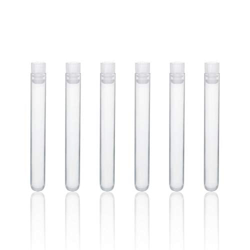 ULAB Scientific White Tube Rack and Plastic Test Tubes Set, Include 1pc of White Tube Rack, 60pcs of Plastic Macaroon Party Tubes Shot Glasses, Nature Color, UTR1015 - style: Rack & 60pcs Nature Color Tubes