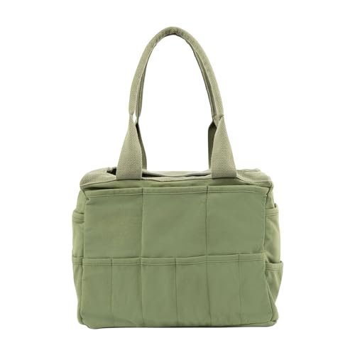 Soolla Studio Bag: Art Supply Storage Organizer & Pottery Tool Bag, Washable Tote, Yarn Bag, Crochet, 30 Pockets, 15+ Colors - color: Ganja Green